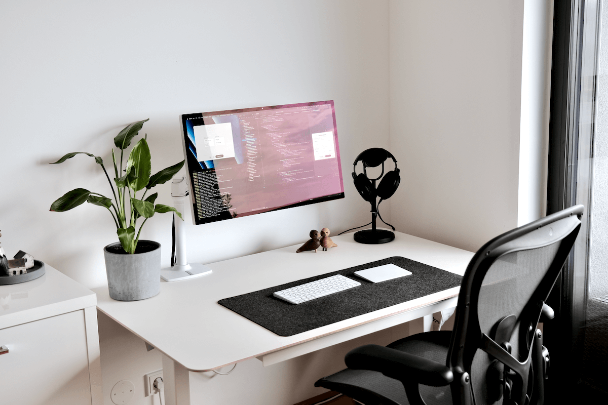 Photo of my desk where I work from home
