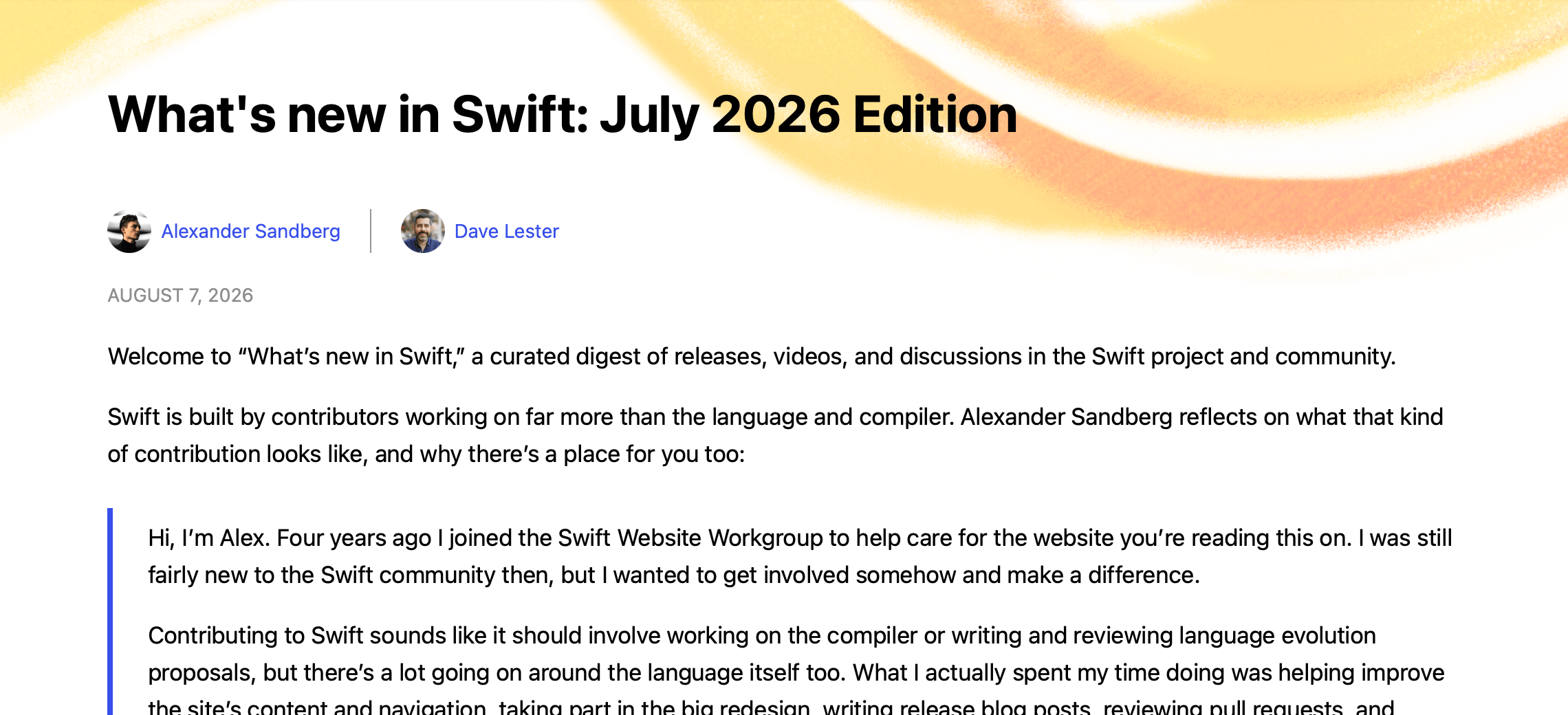 Preview of blog post contribution